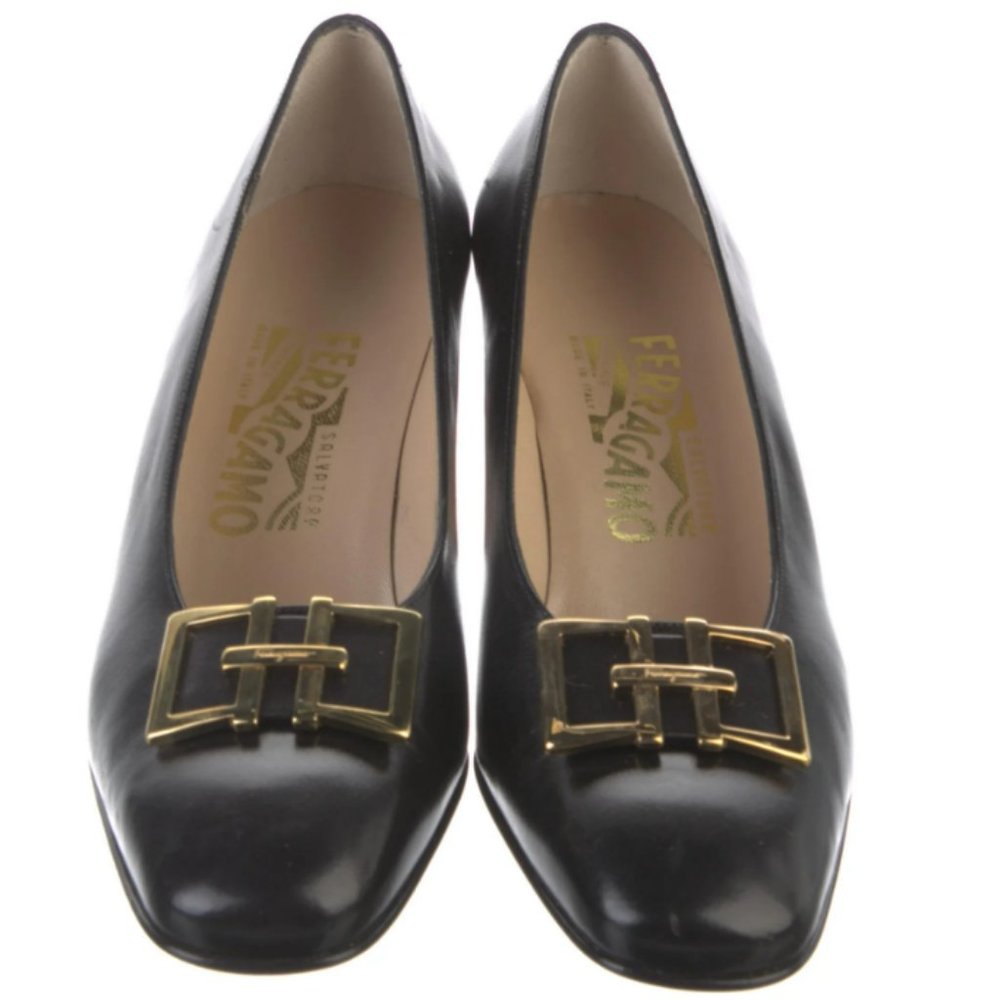 Salvatore Ferragamo Leather Pumps